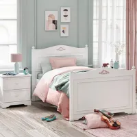Детская кровать Cilek Rustic 120 x 200 см/ ЛДСП/ Белый photo 2