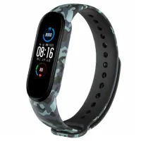Ремень Mi Band 5 Силикон/ Серый Como photo 4