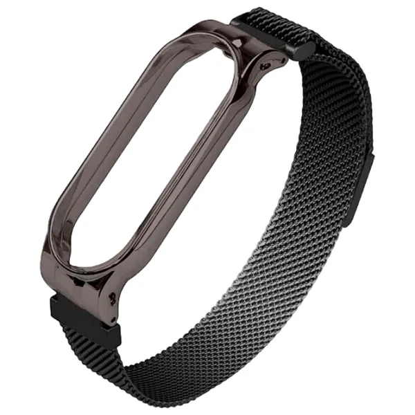 Ремень Mi Band 5 Milanese Металл/ Черный Lucios photo 2