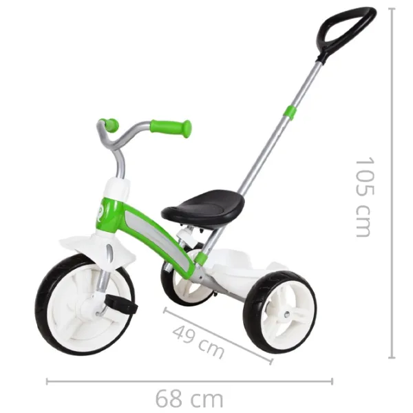 Трицикл Qplay Elite Plus 25 кг/ Зелёный photo 8 Трицикл Qplay Elite Plus 25 кг/ Зелёный photo 8