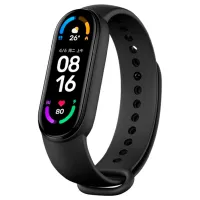 Ремень Mi Band 5 Opaska Силикон/ Черный photo 4