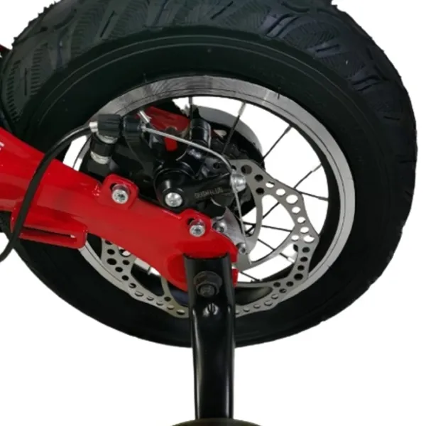 Bicicletă TyBike BK-1 Spoke 12" 14" Aliaj de magneziu/ Red Black photo 2