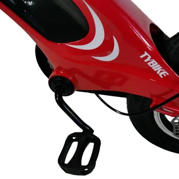 Bicicletă TyBike BK-1 Spoke 12" 14" Aliaj de magneziu/ Red Black photo 3