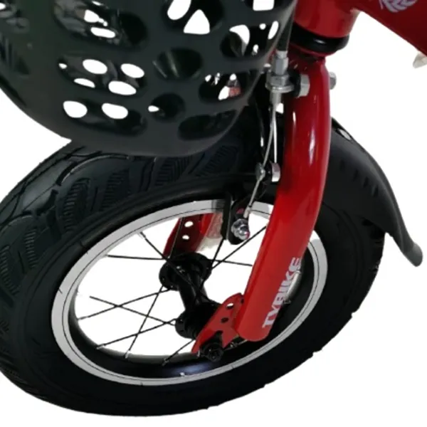 Bicicletă TyBike BK-1 Spoke 12" 14" Aliaj de magneziu/ Red Black photo 4