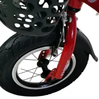 Bicicletă TyBike BK-1 Spoke 12" 14" Aliaj de magneziu / Red Black photo 4
