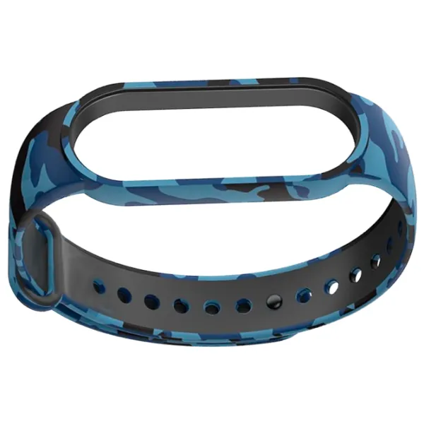 Curelușă Mi Band 5 Silicon/ Blue Como photo 2