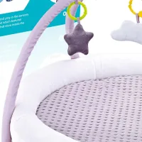 Covoraş pentru joc 4Play Round Comfy Gym (00-00643598) 0+/ Transformer/ Gray photo 2