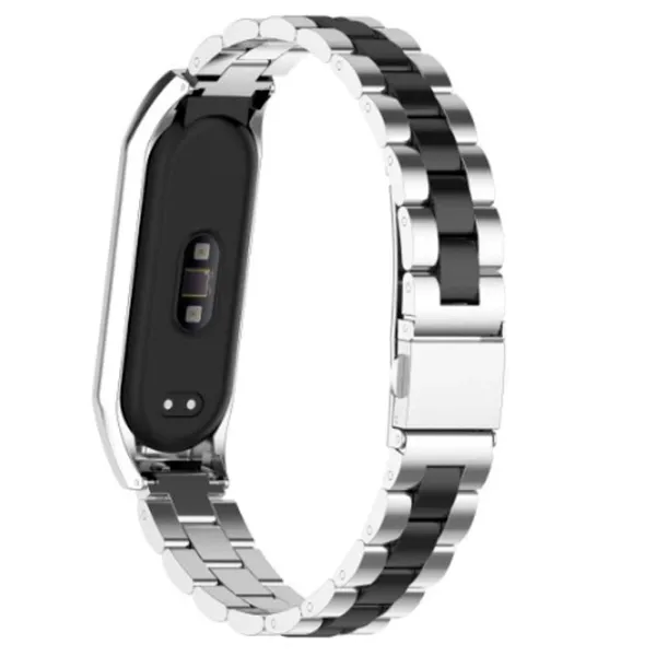Ремень Mi Band 5 Stainless Cталь/ Серебристый Черный photo 2