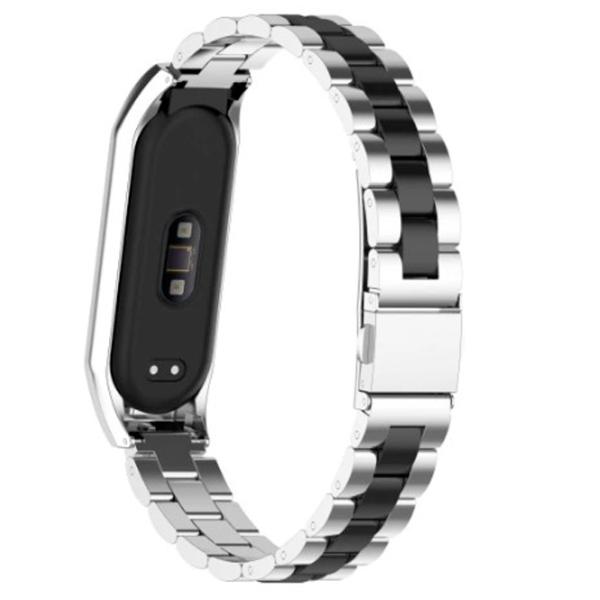 Ремень Mi Band 5 Stainless Cталь/ Серебристый Черный photo 2