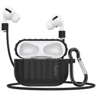 Чехол для наушников Apple AirPods Pro (WB20 Fenix) Hoco/ Силикон/ Черный photo 2