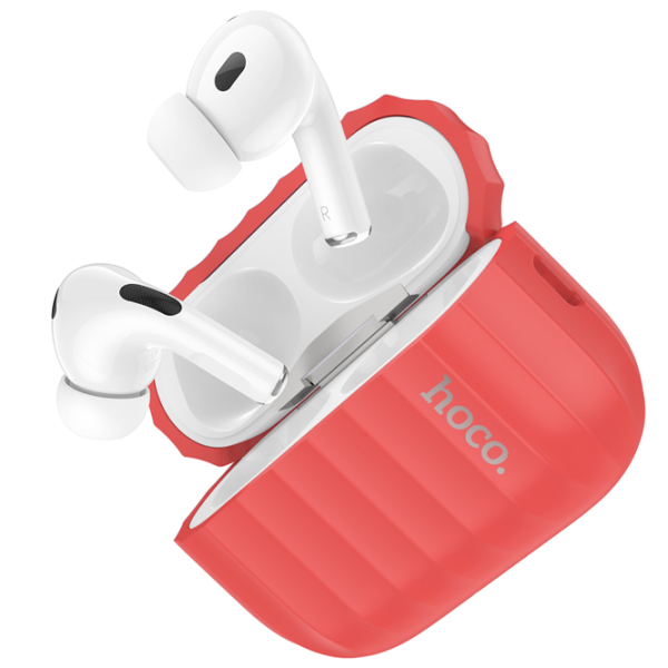 Husă pentru căști Apple Airpods Pro 2 (WB23 Harmonious) Hoco/ Silicon/ Red photo 2