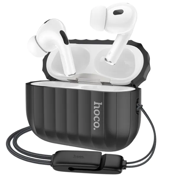Чехол для наушников Apple Airpods Pro 2 (WB23 Harmonious) Hoco/ Силикон/ Черный photo 2