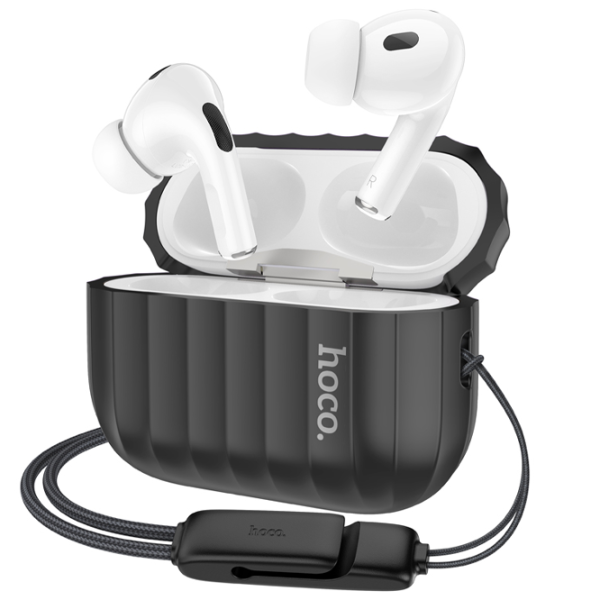 Чехол для наушников Apple Airpods Pro 2 (WB23 Harmonious) Hoco/ Силикон/ Черный photo 2
