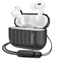 Husă pentru căști Apple Airpods Pro 2 (WB23 Harmonious) Hoco/ Silicon/ Black photo 2
