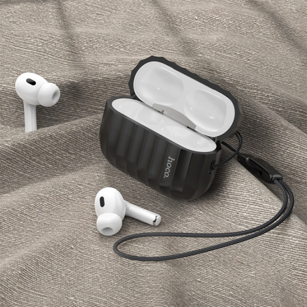 Чехол для наушников Apple Airpods Pro 2 (WB23 Harmonious) Hoco/ Силикон/ Черный photo 4
