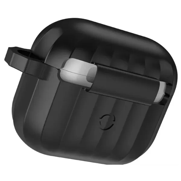 Husă pentru căști Apple AirPods 3 (WB22 Glory) Hoco/ Silicon/ Black photo 3