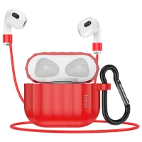 Husă pentru căști Apple AirPods 3 (WB22 Glory) Hoco/ Silicon/ Red photo 2