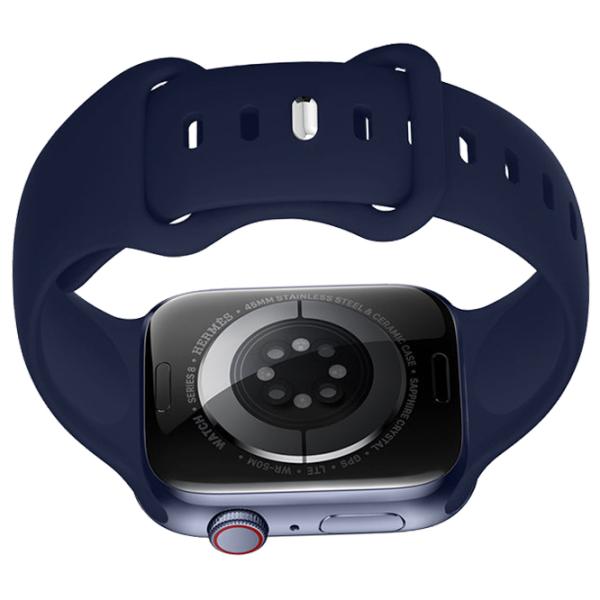 Ремешок Apple Watch iWatch WA15 Flexible Силикон/
42, 44, 45, 49 мм / Синий Navy photo 2