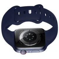 Curelușă Apple Watch iWatch WA15 Flexible Silicon/
42, 44, 45, 49 mm / Blue Navy photo 2
