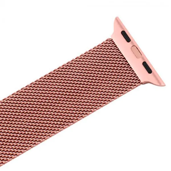 Ремень Apple Watch 4 Elegant Milanese Loop Металл/ 38, 40 мм/ Золото Rose photo 2