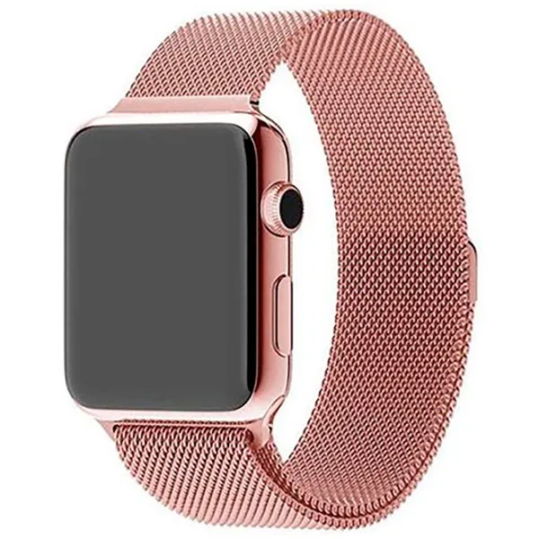 Ремень Apple Watch 4 Elegant Milanese Loop Металл/ 38, 40 мм/ Золото Rose photo 3
