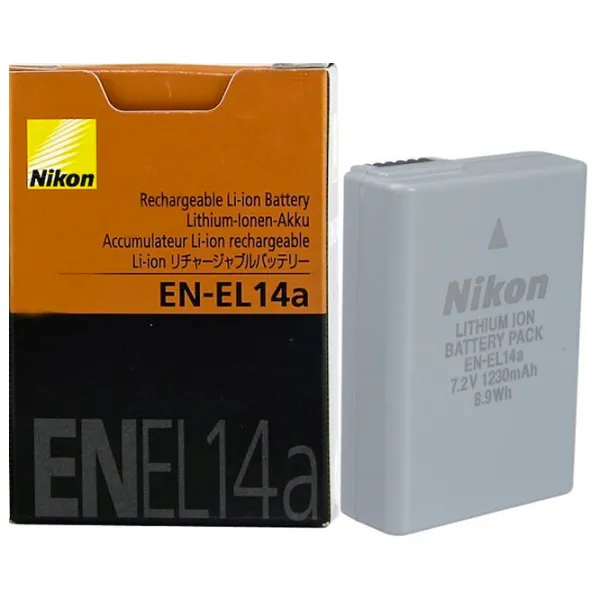 Acumulator pentru cameră foto Nikon EN-EL14A Li-Ion/ 1030 mAh photo 2