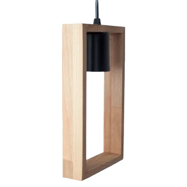 Люстра VESTA Wooden Frame SP1 60 Вт/ 1 цоколь - E27 photo 2 Люстра VESTA Wooden Frame SP1 60 Вт/ 1 цоколь - E27 photo 2