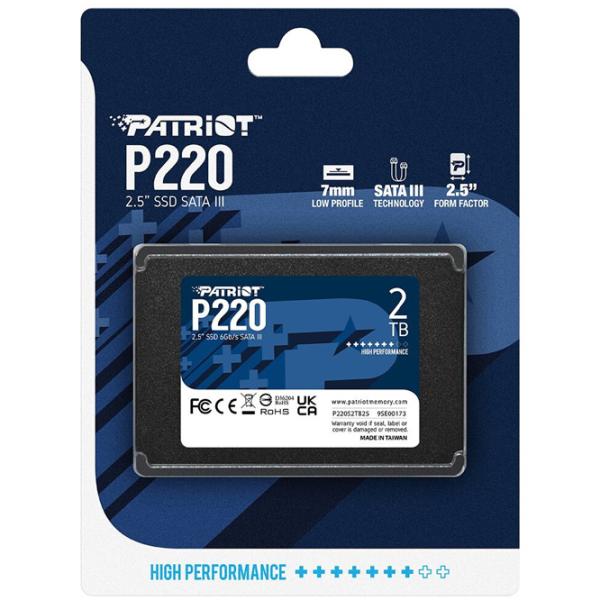 SSD Patriot P220 2 TB 2.5'' photo 3 SSD Patriot P220 2 TB 2.5'' photo 3