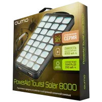 Power Bank Qumo PowerAid Tourist Solar 8000 mAh/ Black photo 5
