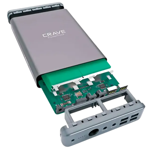 Power Bank CRAVE CRVPP102 50000 mAh/ Space Gray photo 2 Power Bank CRAVE CRVPP102 50000 mAh/ Space Gray photo 2