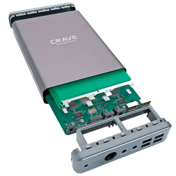 Power Bank CRAVE CRVPP102 50000 mAh/ Space Gray photo 2 Power Bank CRAVE CRVPP102 50000 mAh/ Space Gray photo 2