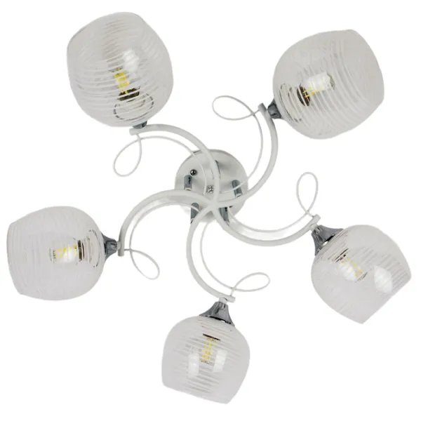 Lustră Hiper H208-5 60 W/ 5 socluri - E27 photo 3