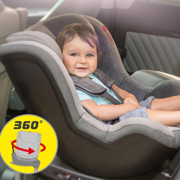 Scaun auto Heyner MultiFix Twist (782120) 0 luni - 1 an/ 18 kg/ Grey photo 4