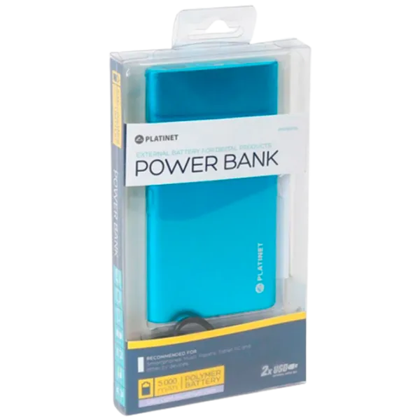 Power Bank Platinet PMPB5P 5000 мАч/ Синий photo 3