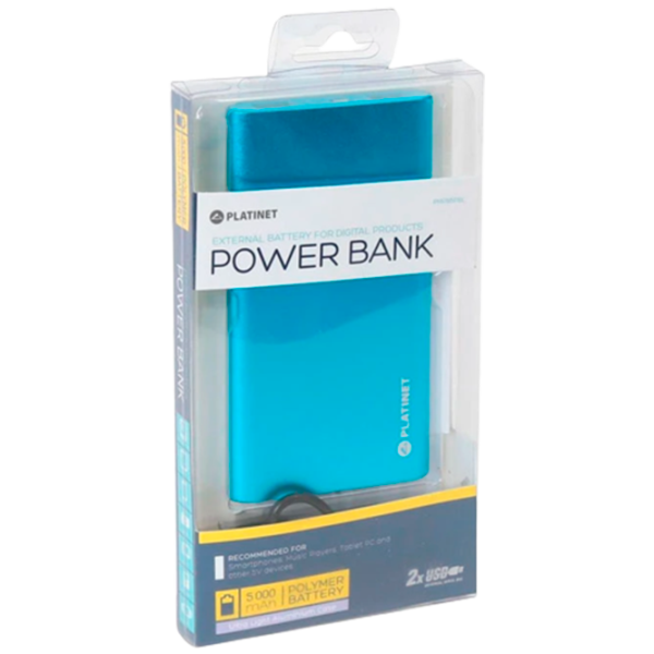 Power Bank Platinet PMPB5P 5000 мАч/ Синий photo 3