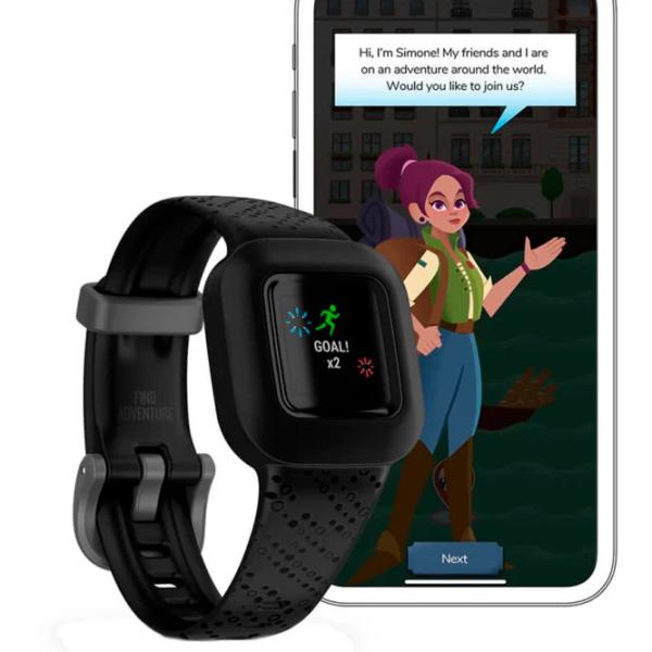 Ceas pentru copii Garmin Vivofit Jr.3 Black Cosmic 0.55"/ Black photo 6