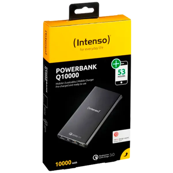 Power Bank Intenso Q10000 QC3.0 10000 мАч/ Черный photo 3