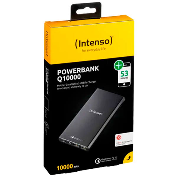 Power Bank Intenso Q10000 QC3.0 10000 мАч/ Черный photo 3