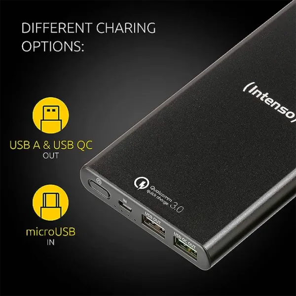 Power Bank Intenso Q10000 QC3.0 10000 мАч/ Черный photo 4