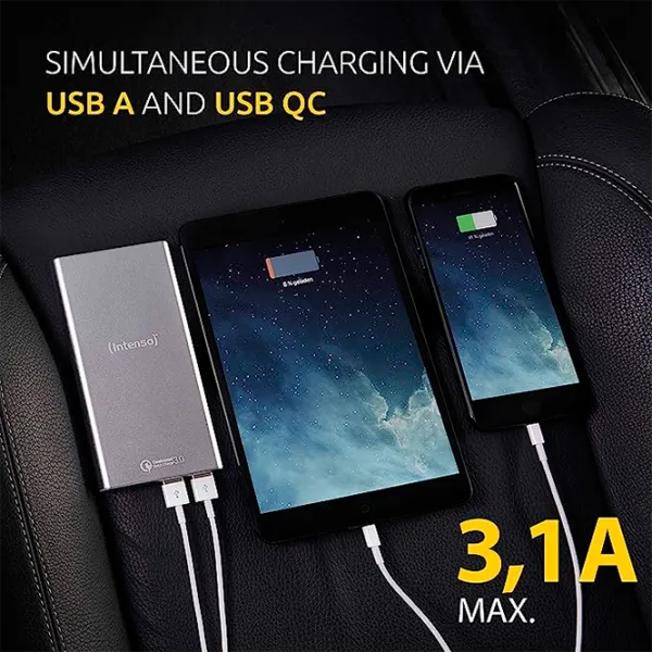 Power Bank Intenso Q10000 QC3.0 10000 мАч/ Черный photo 5