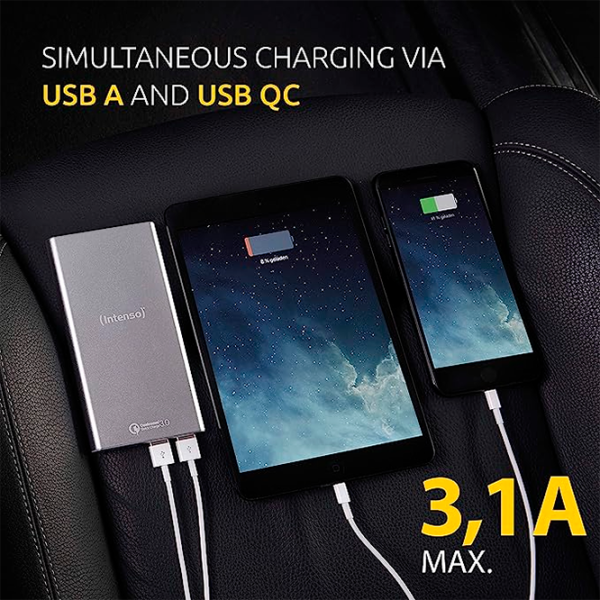 Power Bank Intenso Q10000 QC3.0 10000 мАч/ Черный photo 5