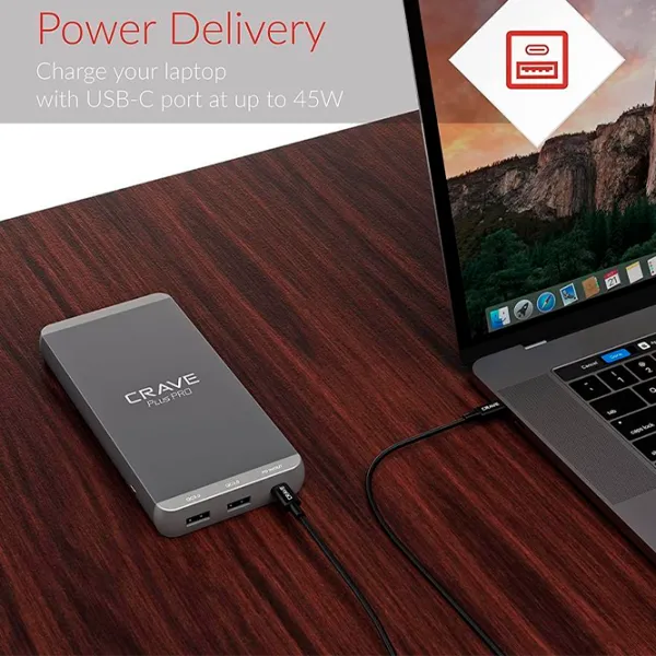 Power Bank CRAVE CRVPB20P1 20000 мАч/ Space Gray photo 5 Power Bank CRAVE CRVPB20P1 20000 мАч/ Space Gray photo 5