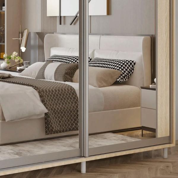 Dulap pentru haine Glisant Mobildor-Lux ARON P 1200 K2 3025 120 x 60 x 220 / PAL / Stejar Sonoma photo 3