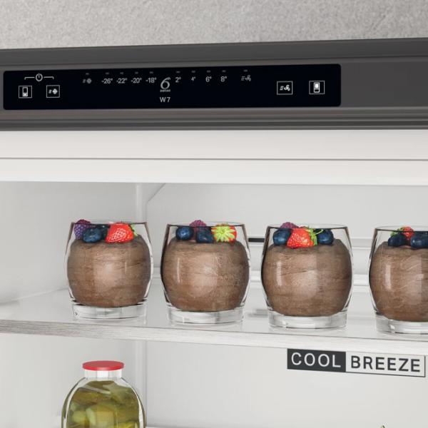Frigider Whirlpool W7X 93A OX 1 cu congelator jos 367 l / 202.7 cm / Inox photo 5