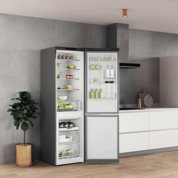 Frigider Whirlpool W7X 93A OX 1 cu congelator jos 367 l / 202.7 cm / Inox photo 9