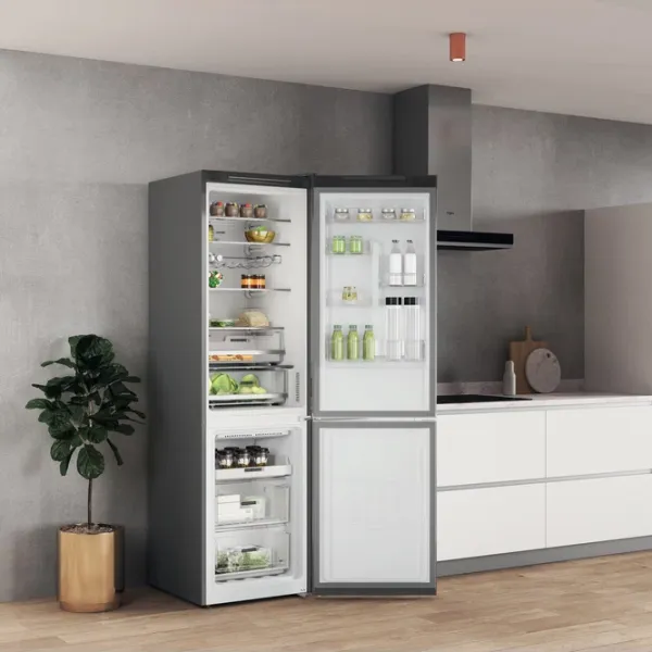 Frigider Whirlpool W7X 92O OX cu congelator jos 367 l / 202.7 cm / Inox photo 10