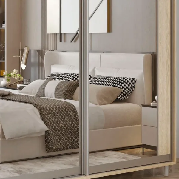 Гардероб Раздвижной Mobildor-Lux ARON P 1600 K2 3025 160 x 60см x 220 / ДСП / Дуб Сонома photo 4