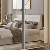 Dulap pentru haine Glisant Mobildor-Lux ARON P 1500 K2 3025 150 x 60 x 220 / DSP / Stejar Sonoma photo 4