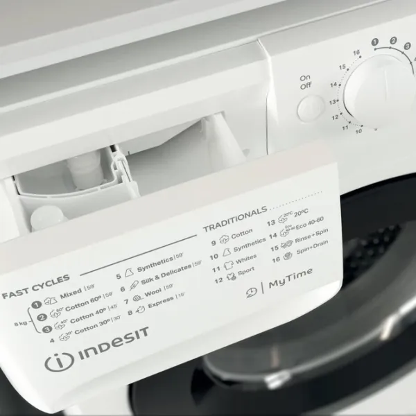 Стиральная машина Indesit MTWE 81495 WK EE 8 кг / 1400 об/мин / Белый photo 7 Стиральная машина Indesit MTWE 81495 WK EE 8 кг / 1400 об/мин / Белый photo 7