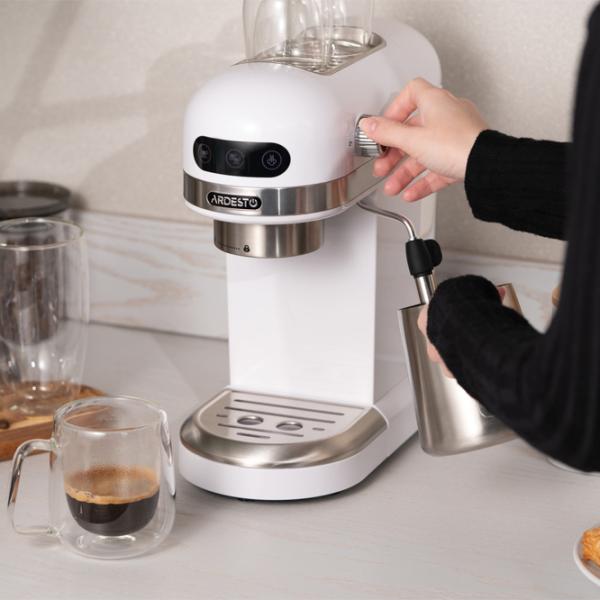 Espressor Ardesto YCM-E1500 Manual (cu cupă) / 1.4 l / White photo 9